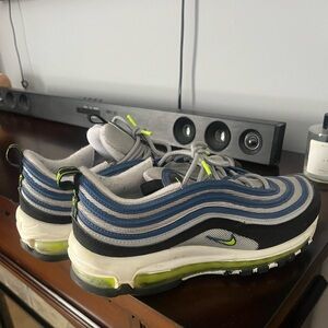 Nike Air Max 97 OG "Atlantic Blue Voltage Yellow" sneaker.💙💛